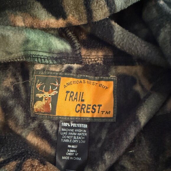 Trail Crest Pink Camo Pull Over Hoodie 1/4 Zip Highland Timber Women's X-Small - Picture 11 of 15